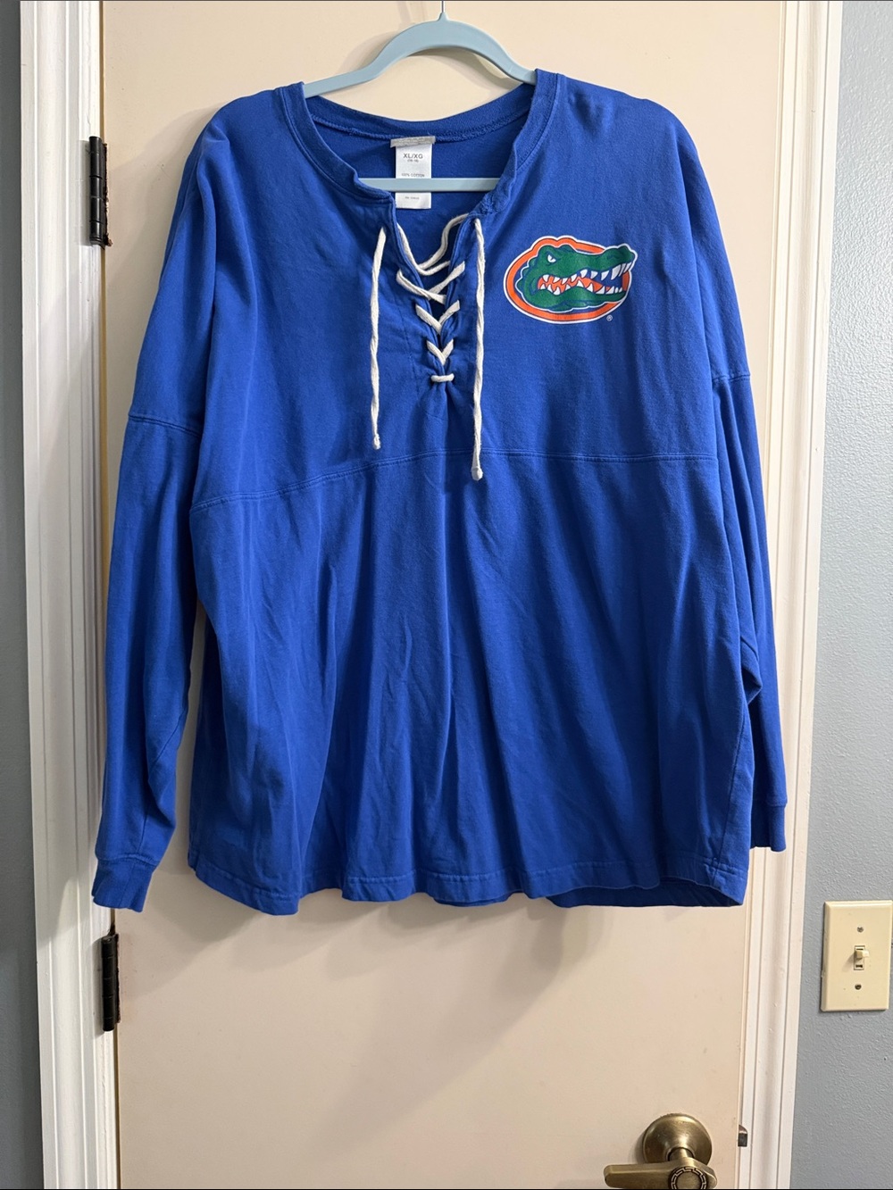 University of Florida Gators Blue Lace-Up Pullover